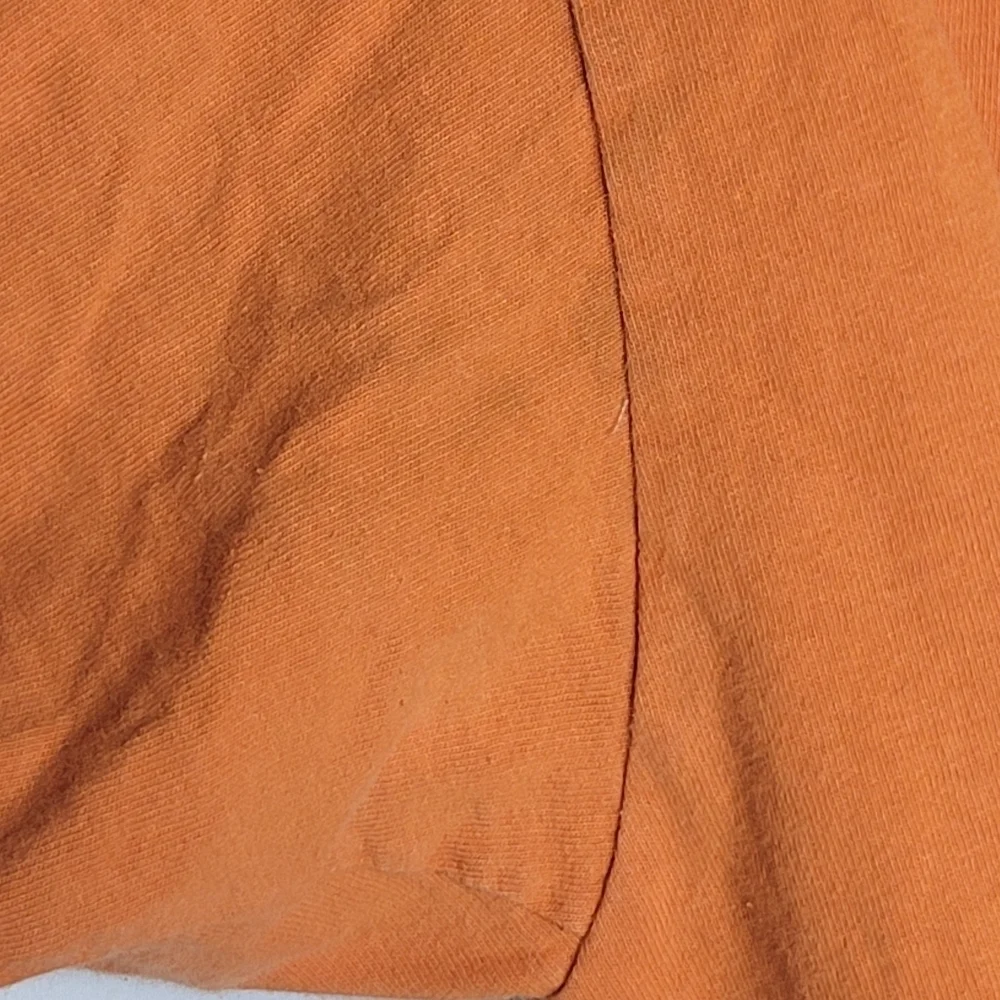 Vintage Y2K Nike Mini Swoosh Silver Tag Embroidered T-Shirt in Orange Size M
